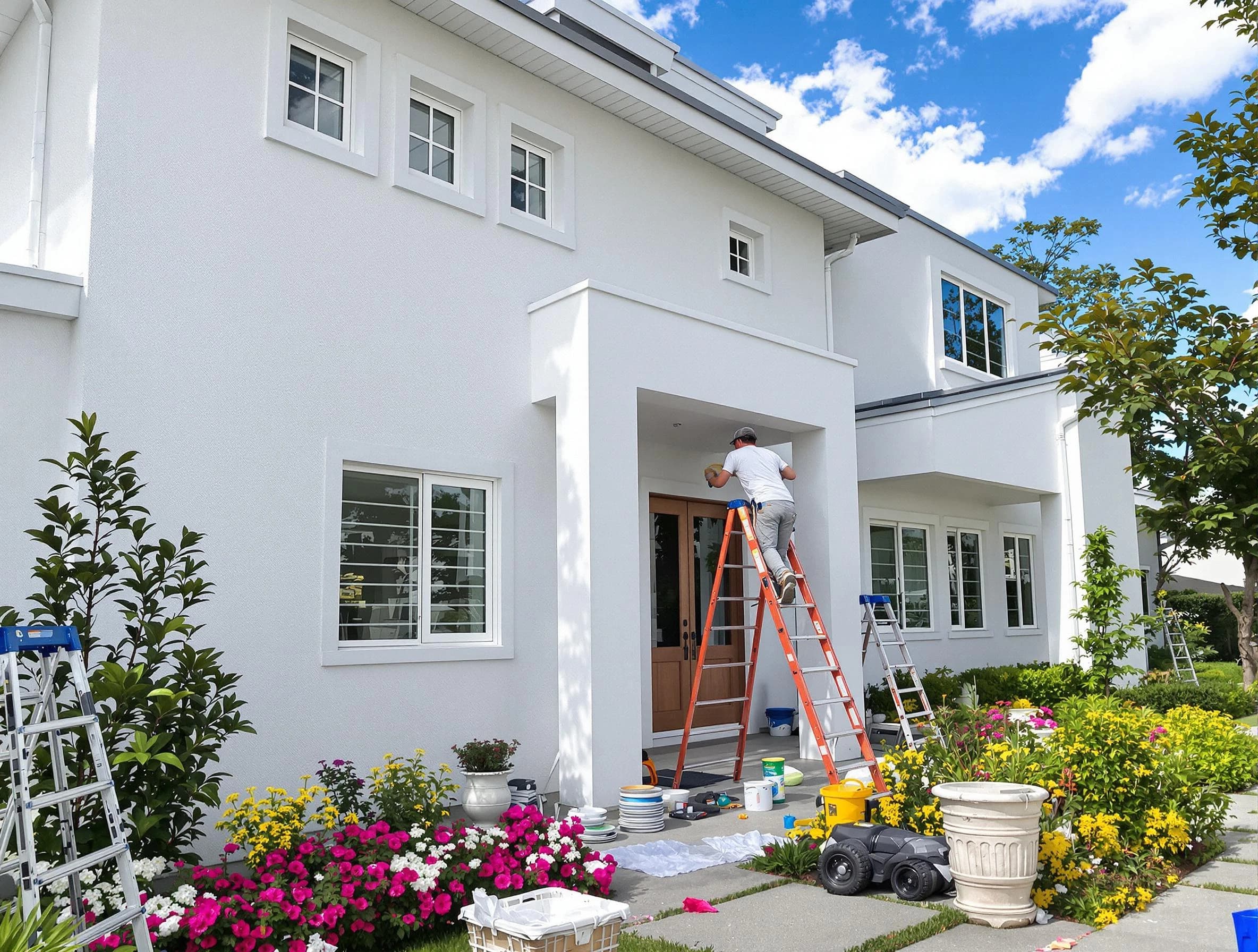 Elyria House Painters team delivering a fresh exterior coat in Elyria, OH